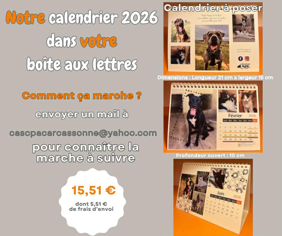Lire la suite à propos de l’article Calendriers SCPA 2026